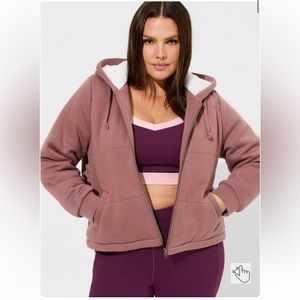 Torrid Fleece Fur Lined Bomber Size 2X NWT